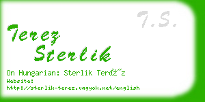 terez sterlik business card